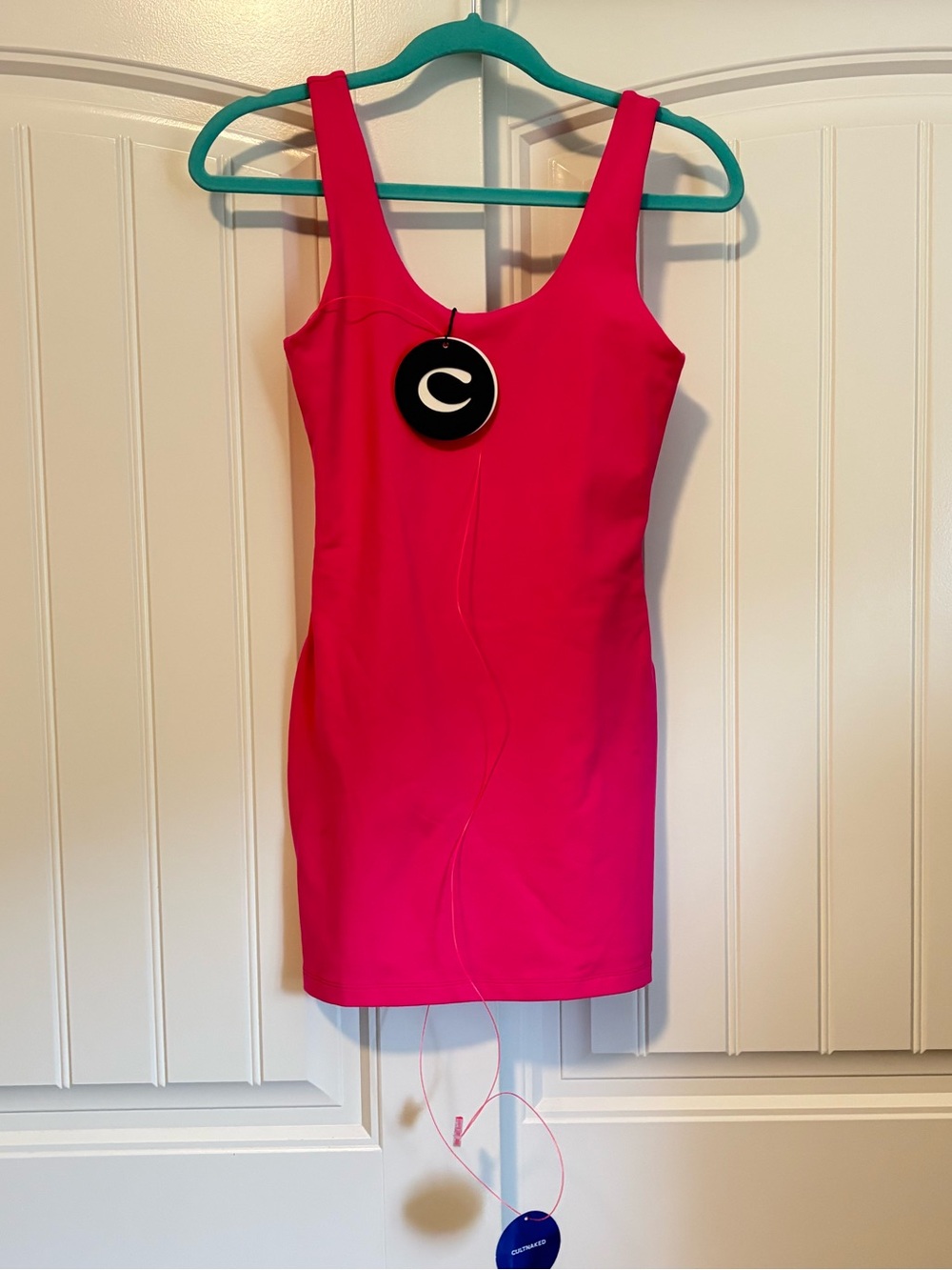 CultNaked hot pink hourglass jumpsuit mini dress NWT size medium